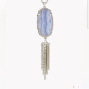 Kendra Scott Rayne Necklace in Blue Agate